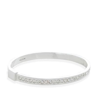Silver plated crystal bracelet